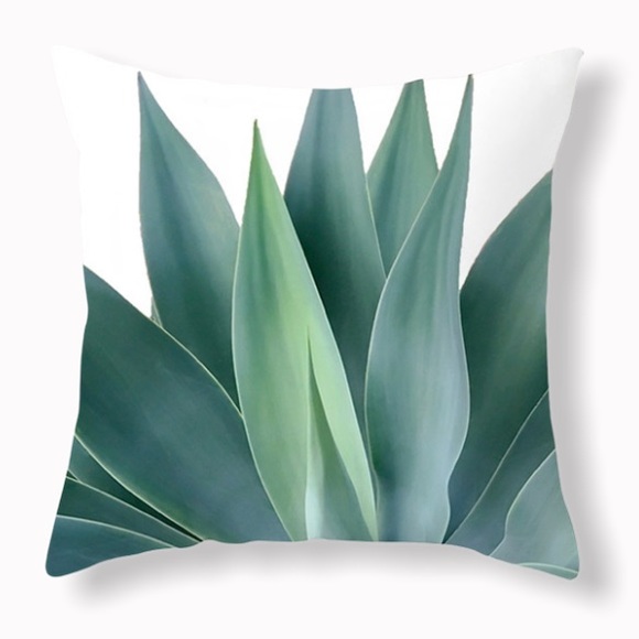 Seams New Other - Aloe Vera Leaf Square Throw Pillow Cover